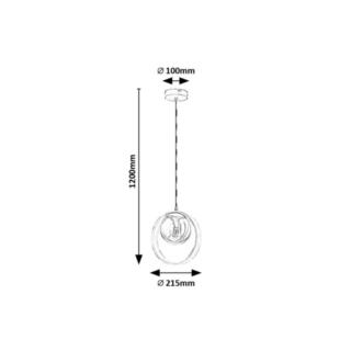 Lampa wisząca E14 15W Peyton Rabalux 72061
