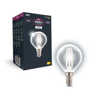 Żarówka LED filament G45 kulka E14 4W 4000K INQ