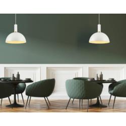 Lampa wisząca biała E27 40W Omega Agora PD-1701-WH