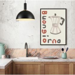 Lampa wisząca czarna E27 40W Omega Agora PD-1701-BL