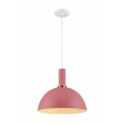 Lampa wisząca różowa E27 40W Omega Agora PD-1701-PK