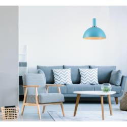 Lampa wisząca niebieska E27 40W Omega Agora PD-1701-BLU