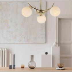 Lampa sufitowa złota E27 3x40W Argos Agora PD-5599-3-GL