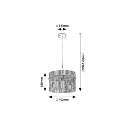 Lampa wisząca E27 40W Inesa Rabalux 72261