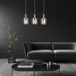 Lampa wisząca chromowa E27 3x60W Donati Rabalux 5250