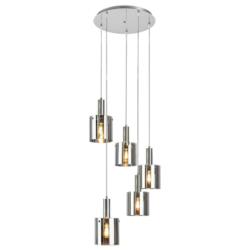 Lampa wisząca chromowa E27 5x60W Donati Rabalux 5251