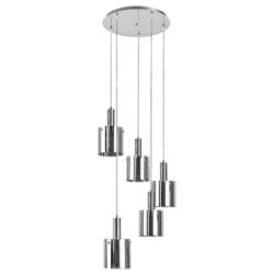 Lampa wisząca chromowa E27 5x60W Donati Rabalux 5251