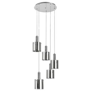 Lampa wisząca chromowa E27 5x60W Donati Rabalux 5251