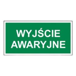 Znak ewakuacyjny Wyjście Awaryjne 104-02 Mój Dom Plus