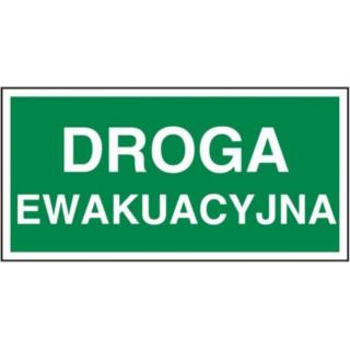 Znak ewakuacyjny Droga Ewakuacyjna 104-01 Mój Dom Plus