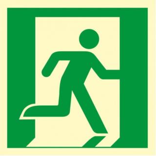 Znak wyjście ewakuacyjne prawostronne TDC