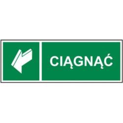 Naklejka informacyjna Ciągnąć 111-01 Mój Dom Plus
