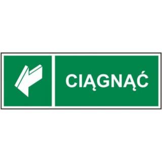 Naklejka informacyjna Ciągnąć 111-01 Mój Dom Plus