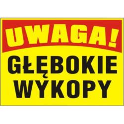Tablica budowlana Głębokie Wykopy BTO-3 Mój Dom Plus