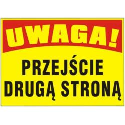 Tablica budowlana Przejście Drugą Stroną BTO-24 Mój Dom Plus