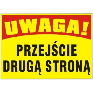 Tablica budowlana Przejście Drugą Stroną BTO-24 Mój Dom Plus
