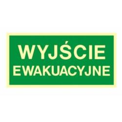 Tablica informacyjna Wyjście Ewakuacyjne TDC