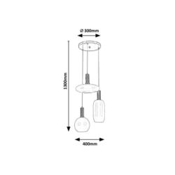 Lampa wisząca E27 3x60W Sinopia Rabalux 5225