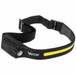 Latarka czołowa akumulatorowa COB + XPE z czujnikiem ruchu Vayox VA0128