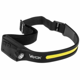 Latarka czołowa akumulatorowa COB + XPE z czujnikiem ruchu Vayox VA0128