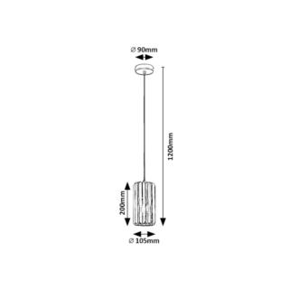 Lampa wisząca E27 40W Vaness Rabalux 72254