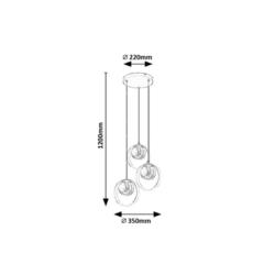 Lampa wisząca E14 3x15W Peyton Rabalux 72063