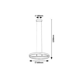 Lampa wisząca LED 42W Thric Rabalux 72221