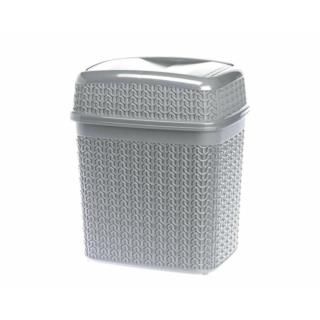 Kosz na śmieci z uchylną pokrywą szary 5L Willow Galicja 22774