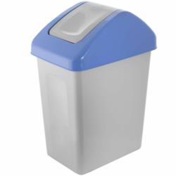 Kosz na śmieci z uchylną pokrywą niebieski 10L BranQ BQ-1310
