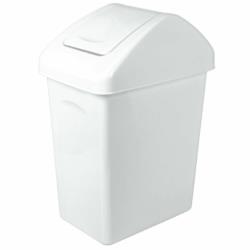 Kosz na śmieci z uchylną pokrywą biały 10L BranQ BQ-1310