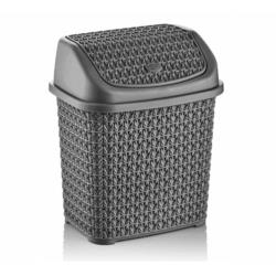 Kosz na śmieci antracytowy 4,5L Knit