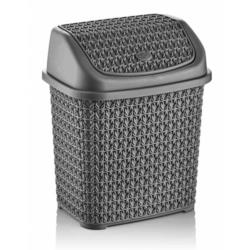 Kosz na śmieci antracytowy 10L Knit