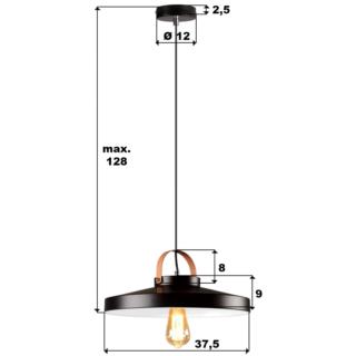 Lampa wisząca szklana mosiądz Glen Argon 4739