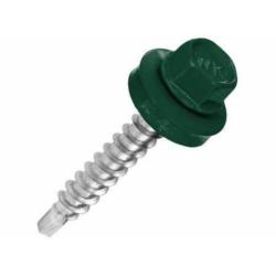 Wkręty farmer OD samowiercące do drewna 4,8x35 mm z podkładką T14 zielony Koelner 250szt/op