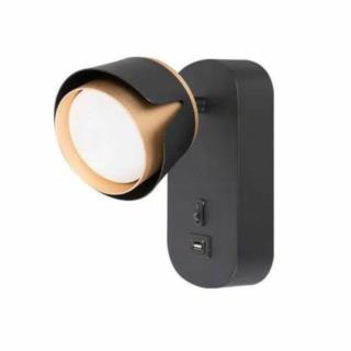 Kinkiet LED GX53 12W czarno-złoty Xudo XD-IK281B