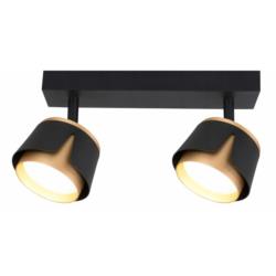 Kinkiet LED GX53 2x12W czarno-złoty Xudo XD-IK282B