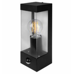 Kinkiet LED PIR E27 kwadratowy czarny Xudo XD-HW913B