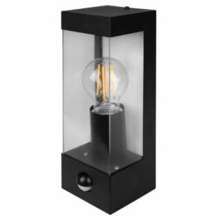 Kinkiet LED PIR E27 kwadratowy czarny Xudo XD-HW913B
