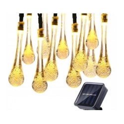 Girlanda solarna 100 LED 12m Krople Verdenia 11000