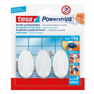 Haczyk samoprzylepny biały Powerstrips Tesa 57533 3szt/op