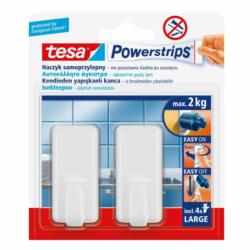 Haczyk samoprzylepny biały Powerstrips Tesa 58010 2szt/op