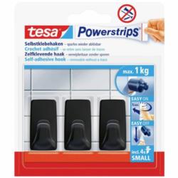 Haczyk samoprzylepny czarny Powerstrips Tesa 58278 3szt/op