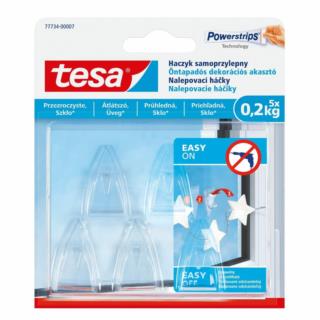 Haczyk samoprzylepny przezroczysty Powerstrips Tesa 77734 5szt/op