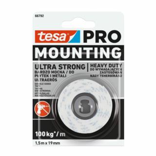 Taśma montażowa dwustronna 19mm/1,5m Pro Mounting Ultra Strong Tesa