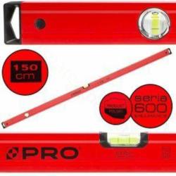 Poziomnica PRO600 czerwona 150cm PRO 3-01-01-A1-150