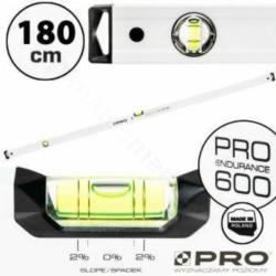 Poziomnica z libellą PRO600 180cm PRO 3-01-01-AB-180