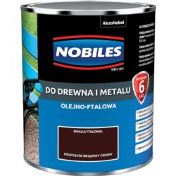 Emalia Do Drewna i Metalu Ftalonal Brązowy 5L Nobiles