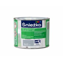 Emalia Olejno-Ftalowa Supermal Stalowy Mat RAL7001 0,2L Śnieżka