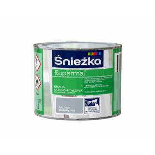 Emalia Olejno-Ftalowa Supermal Stalowy Mat RAL7001 0,2L Śnieżka
