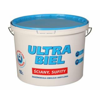 Farba akrylowa 10L Ultra Biel Śnieżka